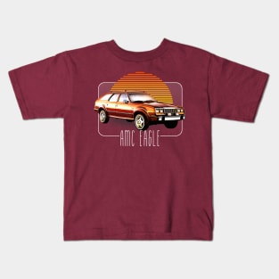 AMC Eagle // Retro Classic Car Lover Design Kids T-Shirt